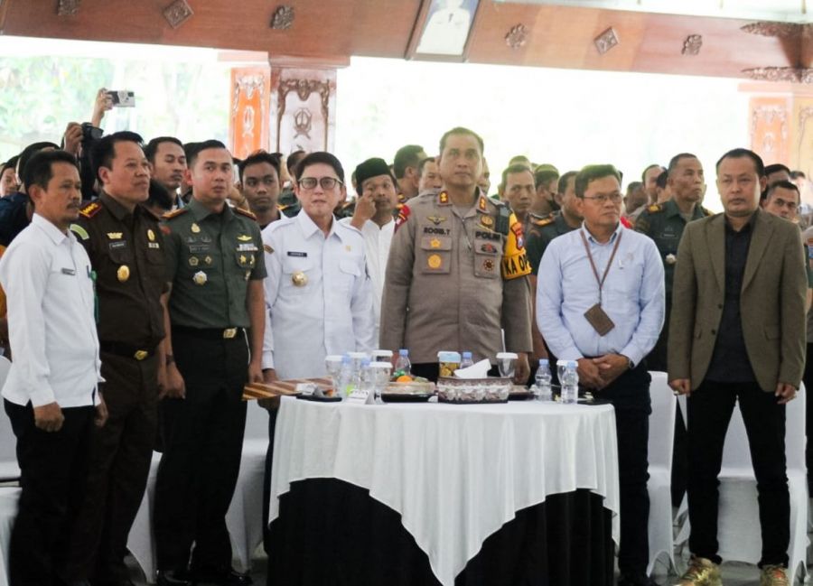 Wujudkan Pesta Demokrasi Aman dan Berintegritas, Kodim 0813 Bojonegoro Gelar Deklarasi Pemilu Damai