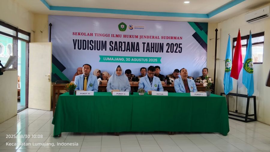 Yudisium Sarjana Sekolah Tinggi Ilmu Hukum Jendral Sudirman Tahun 2025