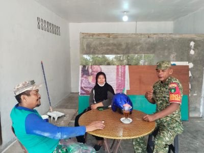 Babinsa Senayang Ajak Warga Desa Baran Cegah Perpecahan di Tengah Keberagaman
