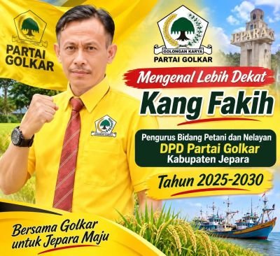 Kang Fakih Resmi Dipercaya Membidangi Pertanian dan Nelayan DPD Partai Golkar Jepara