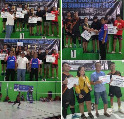 Turnamen Sukorejo BumDes Cup , Diharapkan Dapat Munculkan Bibit Unggul Atlet Badminton
